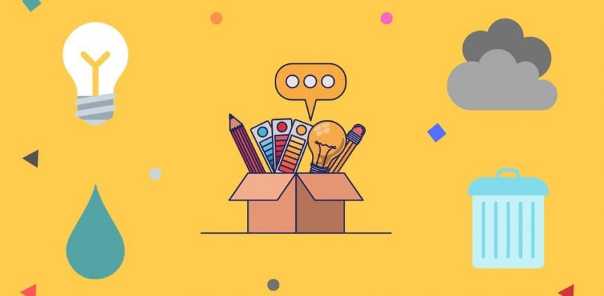 symbole edukacji ekologicznej dotyczącej różnych obszarów środowiska